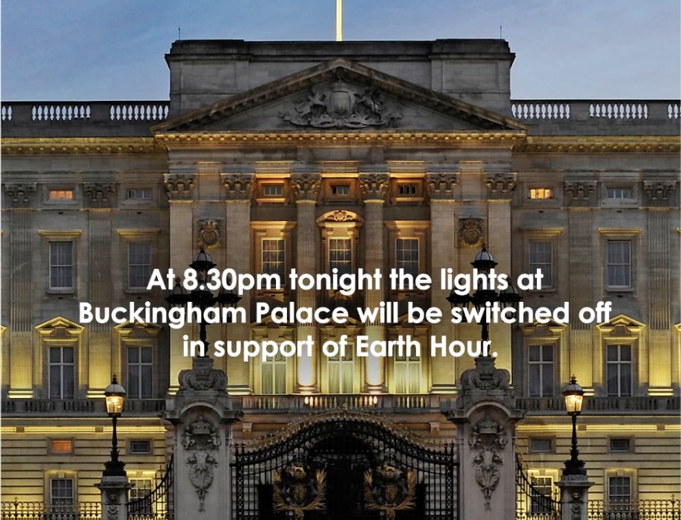 Godzina dla Ziemi w pałacu Buckingham
